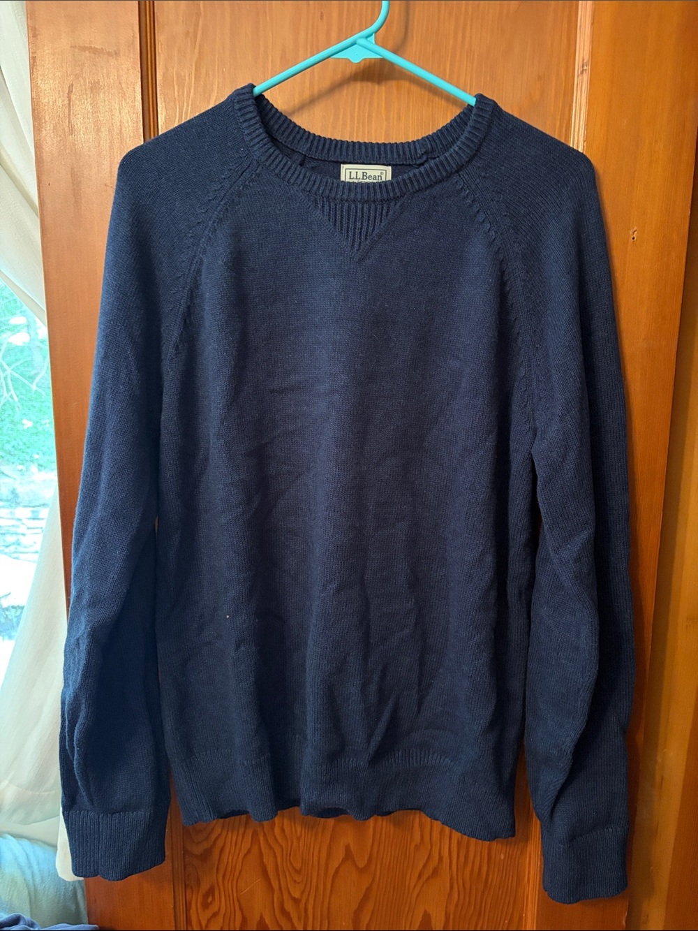 L.L. Bean Men's Dark Blue Crewneck Sweater